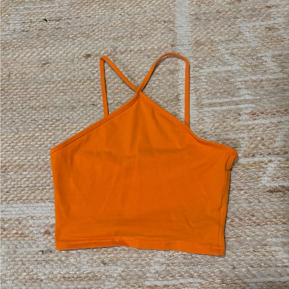 ORANGE CROP TOP